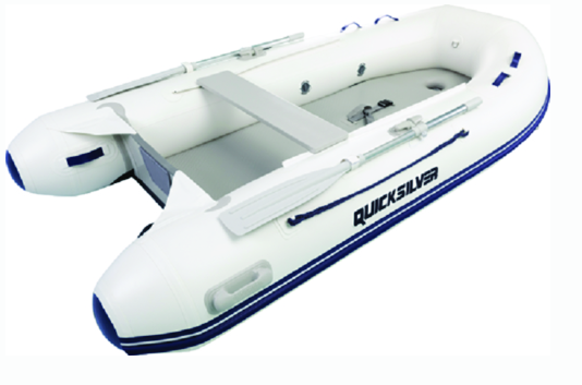 quicksilver aa250032n airdeck 250, 2.49m inflatable boat w-inflatable floor