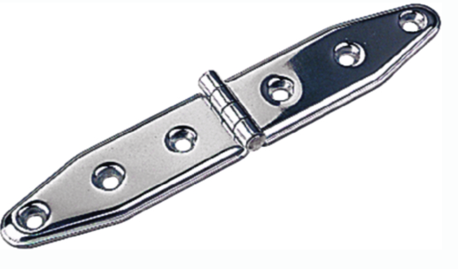 stainless strap hinge 6-1-8", pair