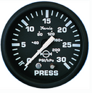 faria 12810 euro black 2" water pressure gauge kit 30 psi