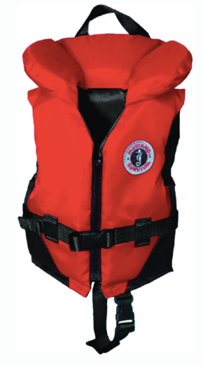 mustang mv1207 classic childrens vest, red-black