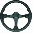 nisida steering wheel, black w-black grip