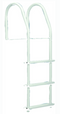 dock edge bright white howell galvalume fixed dock ladder with hardware