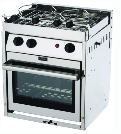 force 10 for63258 gimballed gas galley range, euro compact, 2 burner w-oven