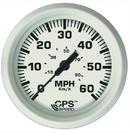 faria 33147 dress white 4" gauge - 60 mph gps speedometer