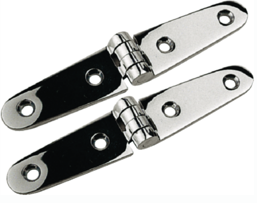 4" stainless strap hinge